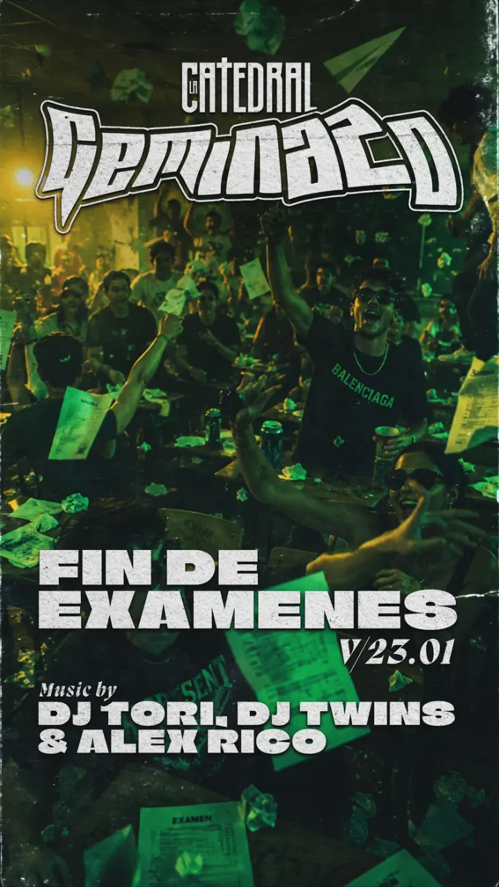 Cartel de Fin de exámenes