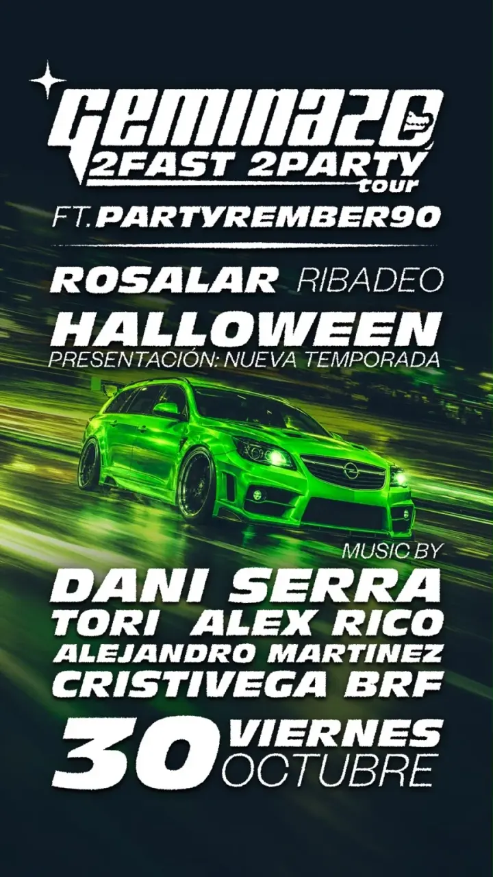 Cartel de Halloween, 2Fast 2Party Tour