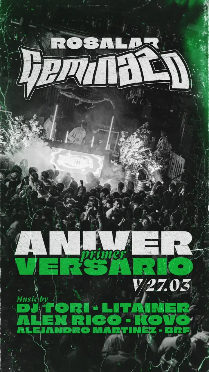 Cartel de Primer aniversario